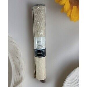 Mainstays 15.75x27.5 in Machine Washable Skid Resistant Bathtub Mat Beige Ribbed